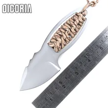Dicoria Atwood fixed blade knife AUS-8 Steel Blade hunting small straight knives KYDEX Sheath camping survival outdoor EDC tools Dicoria Atwood fixed blade knife AUS-8 Steel Blade hunting small straight knives KYDEX Sheath camping survival outdoor EDC tools