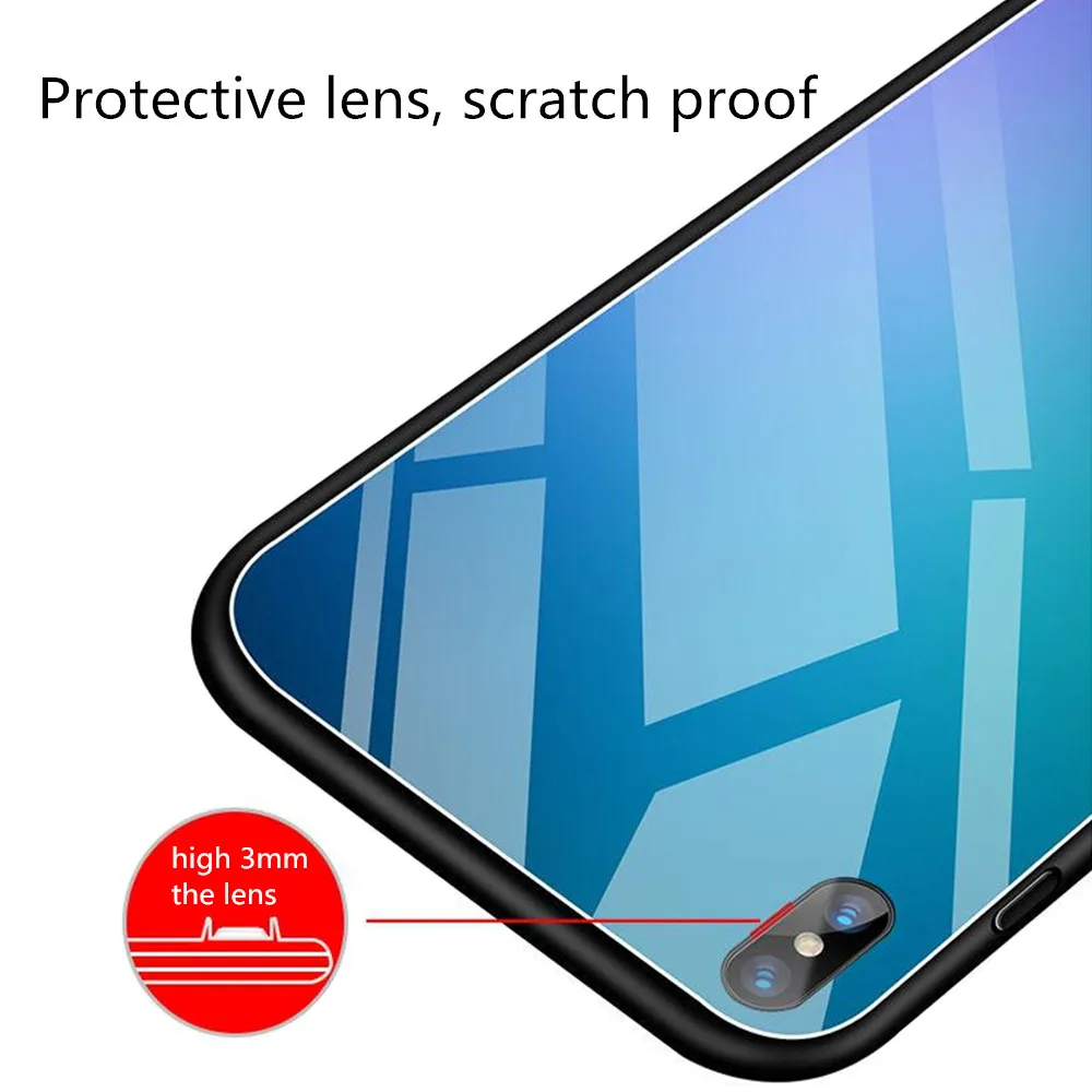 ins iphone玻璃手机壳 5