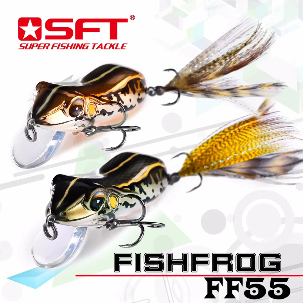 Роскошная серия бренд SFT тип лягушка рыболовная приманка Fishfrog bass sneakhead Crankbait симуляция лягушка искусственная приманка