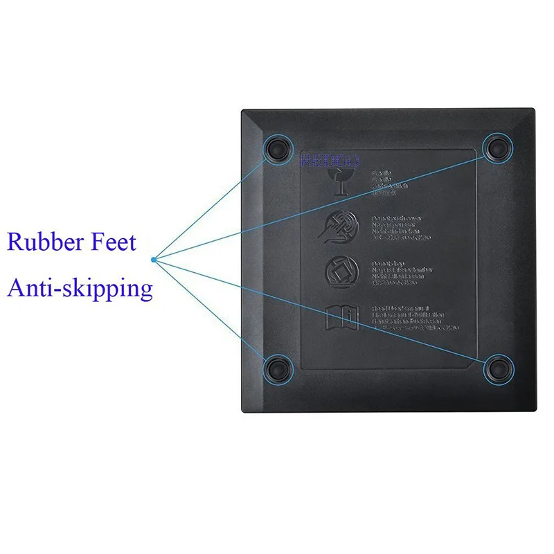 KuWfi USB2.0 External Blu-Ray DVD Drive Slim Writer Burner Play 3D Movie for WINDOWS XP/7/8/10 Optical drive