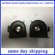 Ноутбук A1398 вентилятор правой и левой стороны cpu охлаждающий вентилятор для MacBook Pro retina 1" A1398 вентилятор Середина 2012 начала 2013 года