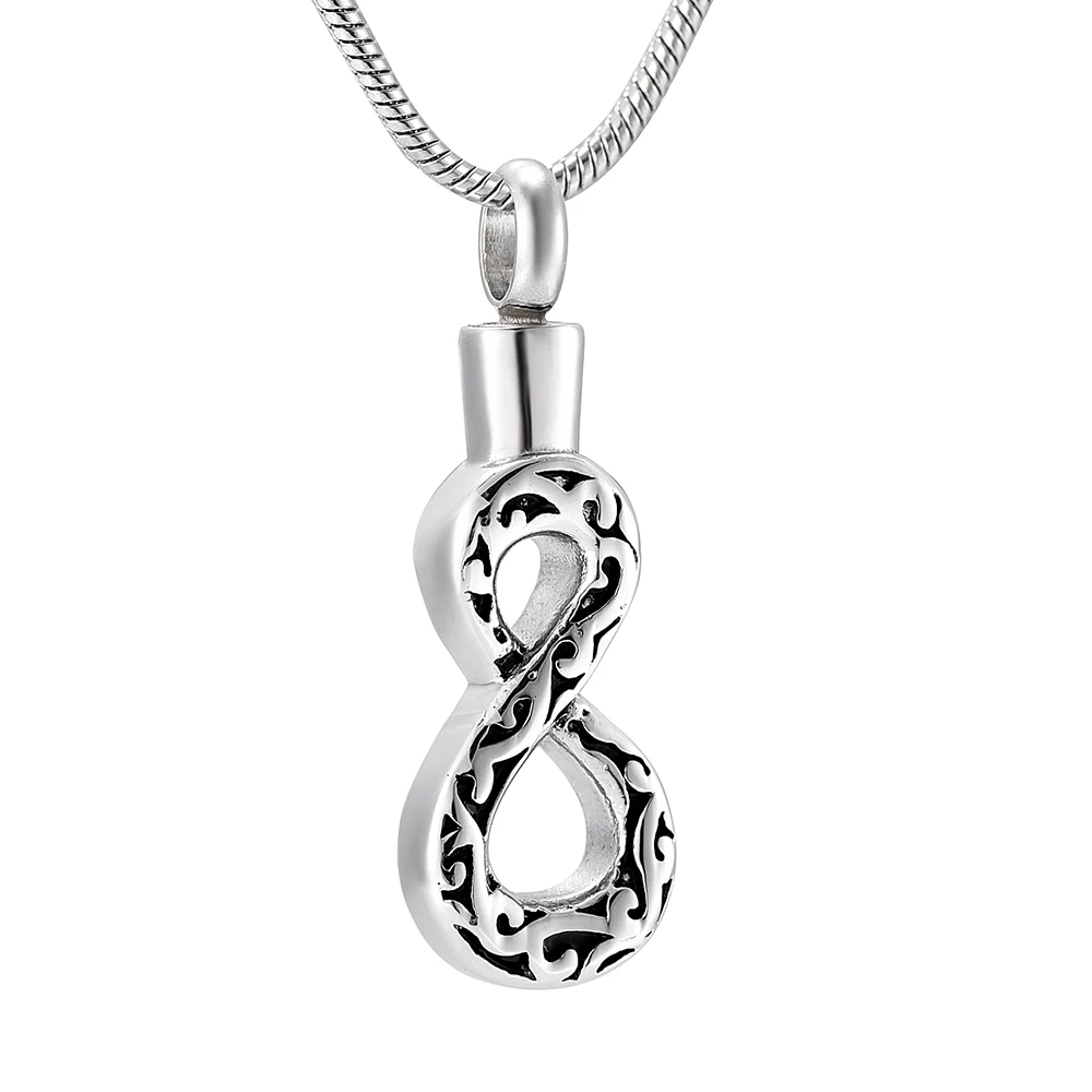 9912 Memorial Infinity Urn Necklace Cremation Ashes Keepsake Urn