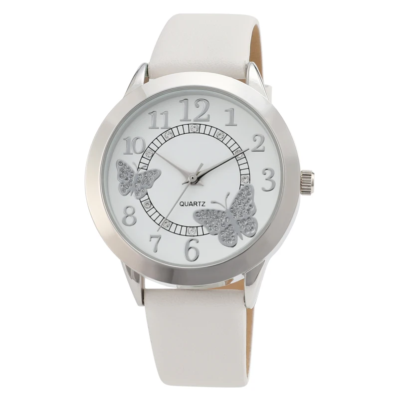 new authentic watch Women Special Butterflies and flowers Pattern comfortable leather strap fashionable and simple Watches new authentic watch Women Special Butterflies and flowers Pattern comfortable leather strap fashionable and simple Watches