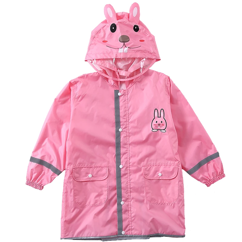 Kids Raincoat Waterproof Rain Poncho Jacket Coat for Girls Boys