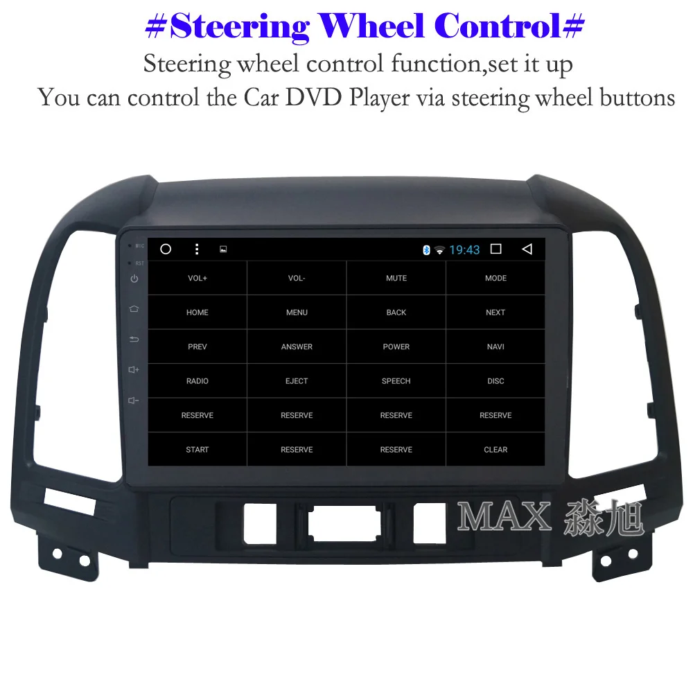 Best MAX GPS Navigation System Android 8.1.0 2G 32G Car DVD Player for Hyundai santa fe 3/4holes car stereo radio RDS 4G WiFi Map 4 Best MAX GPS Navigation System Android 8.1.0 2G 32G Car DVD Player for Hyundai santa fe 3/4holes car stereo radio RDS 4G WiFi Map 4