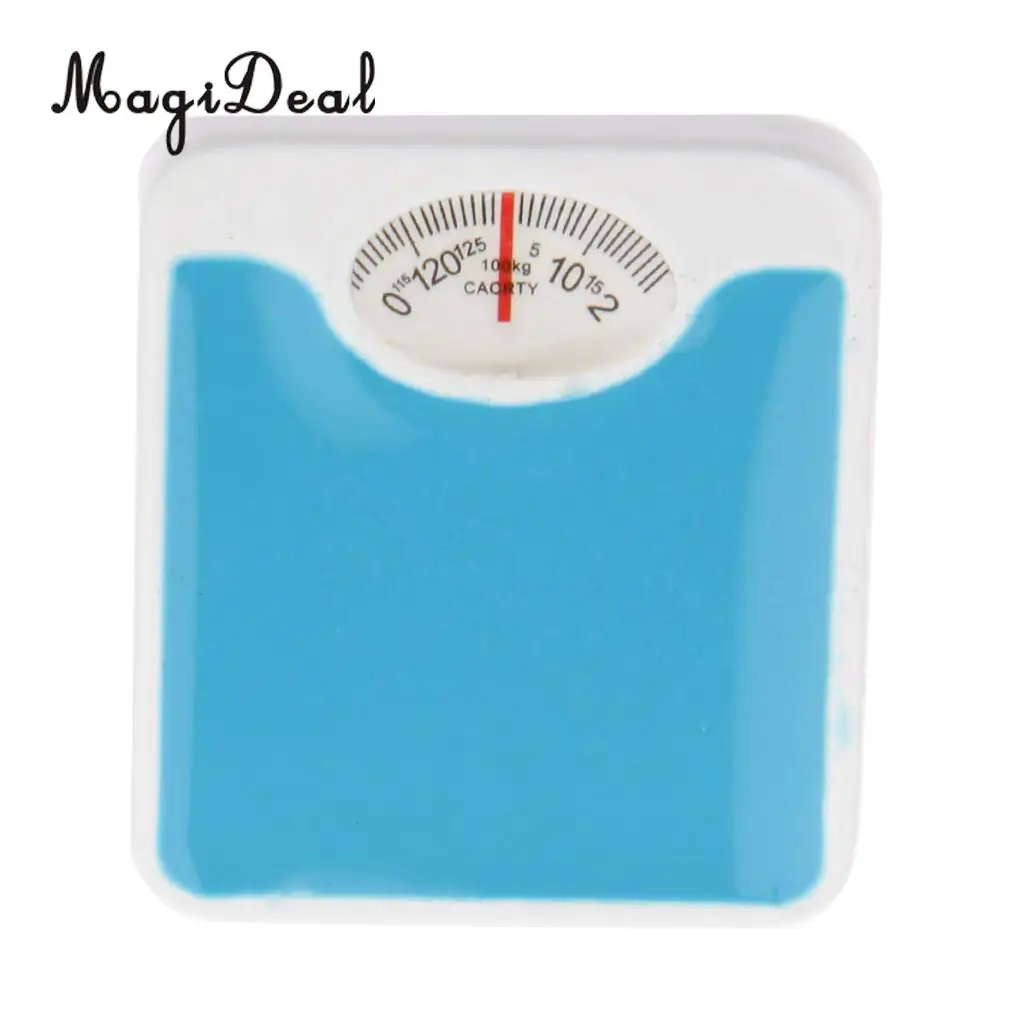 MagiDeal Top Sale 1Pc 1/12 Scale Dolls House Miniature Metal Weight Scales for Bedroom Decor Children Toy 2 Colors 230x260mm