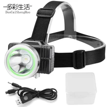 Led Headlamp Flashlight Forehead Headlight Lantern On The Head Torch Led Lamp Flash Light Lamp Frontal USB Charging Headlamps