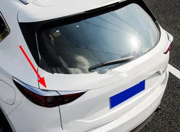 Chrome Задняя фара фары крышка отделка для Mazda CX5,- стайлинга автомобилей интимные аксессуары