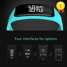 Роскошные 0.96 дюйма OLED Дисплей динамический статические сердце измерять кровяное давление Мониторы мужские и женские Bluetooth Фитнес группа с измерять кровяное давление