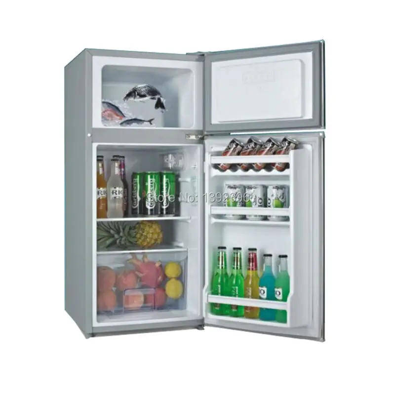 Солнечный холодильник Компрессор косметический холодильник охладитель 12v automoble холодильник солнечная панель морозильник 108L