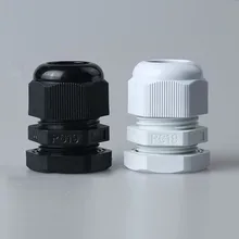 100 шт. PG19 Водонепроницаемый Разъем Железы Dia. 12~ 15 мм кабель-переходник белый Цвет IP68