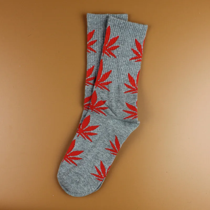Новейшая мода, весенние носки с листьями клена, с принтом сорняков, скейтборд, носки в стиле хип-хоп, Meias, унисекс, 3D мужские носки для пары, 1 пара - Цвет: 26
