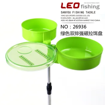 

Green Pull Bait Tray Insert Pole Type Fast Food Tray Durable For Fishing Fish
