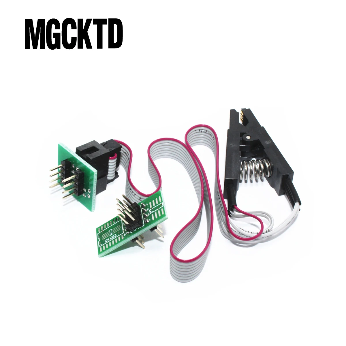 

update version SOIC8 SOP8 Test Clip For EEPROM 93CXX / 25CXX / 24CXX in-circuit programming+2 adapters