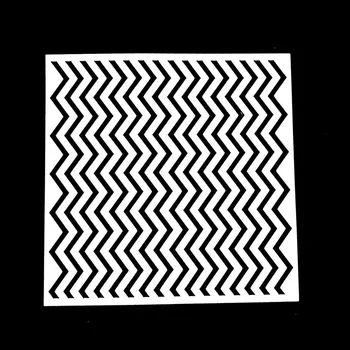

1PC Diamond Wavy Shaped Reusable Stencil Airbrush Painting Art DIY Home Decor Scrap booking Album Crafts Drop Shipping