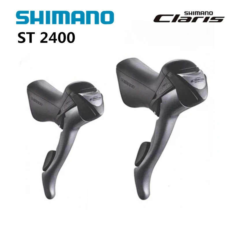 

SHIMANO CLARIS ST 2400 2x8S 16S Speed Shifter Levers Road Bike Bicycle Parts Include Internal Cables