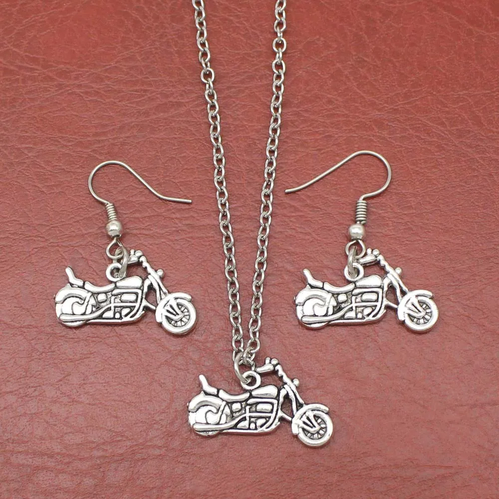 

Fashion Jewelry Sets Motorcycle Necklace Earrings Set For Women Girls Gift Jewelry