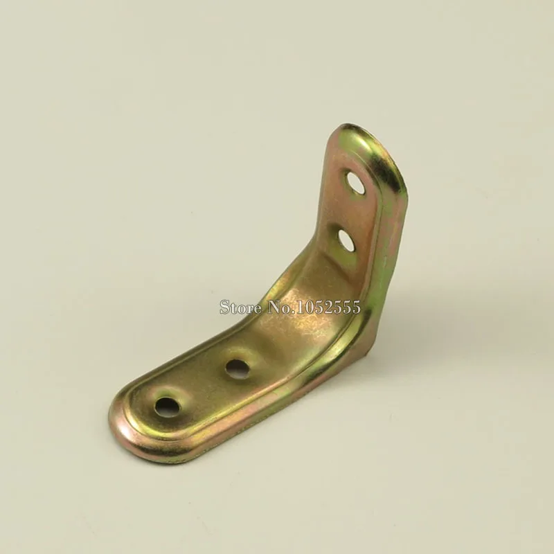 50PCS 19*52mm Iron L Shape Furniture Corner Brackets Shelf Support
