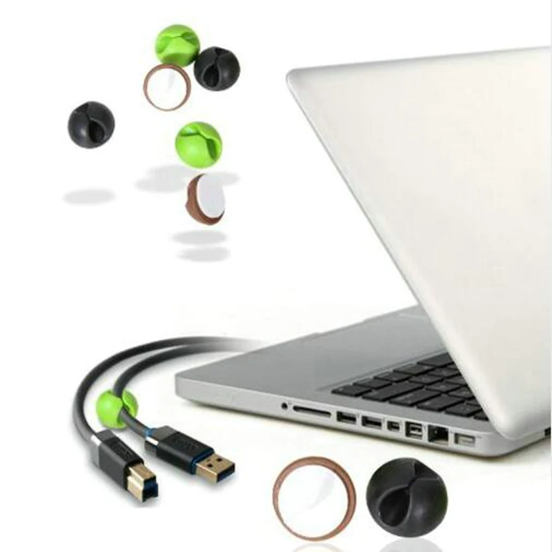 Кабельные держатели для хранения провода коллектор USB кабель намотки автомобиля клип наушники кабельный органайзер управление для MP3, MP4, мышь, наушники
