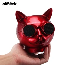 Aimitek Cat Портативная колонка открытый Беспроводной Bluetooth 5,0 Динамик мини-бумбокс бас карты памяти MP3 плеер с микрофоном для смартфонов