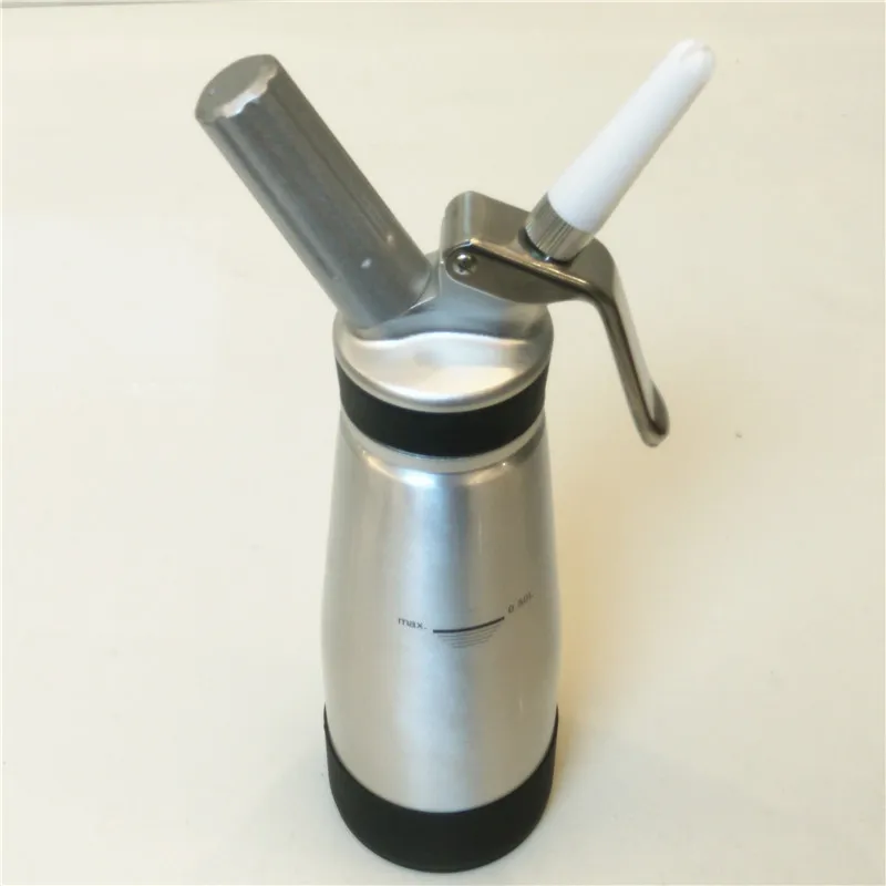 

Whipped Cream Dispenser-Aluminium Body & Head-500ml Cream Whipper-3 Decorating Nozzles-Uses Standard N20 Cartridges(not included