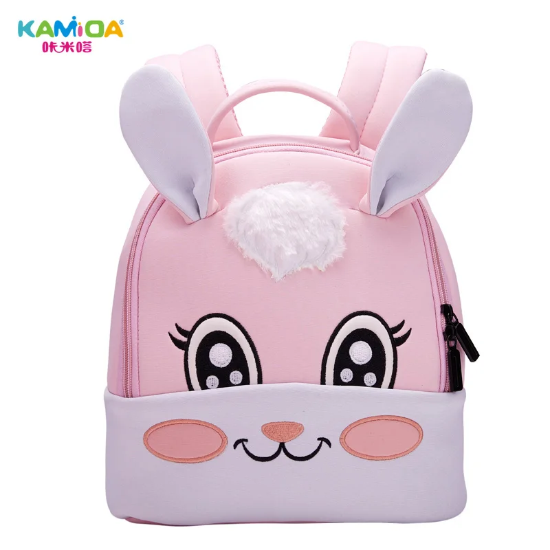 

Rabbit Kindergarten Backpacks 3D Embroidered Children Bag Ultra Light Offload Cute Cartoon Anime Kids Backpacks for School Girls
