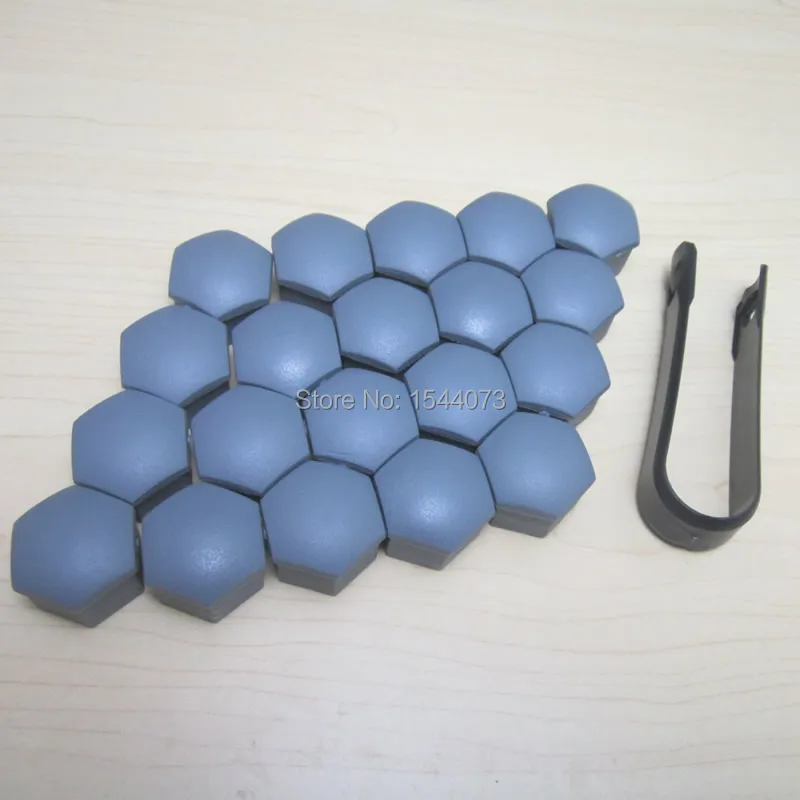20x Gray for Audi A1 A3 A4 A5 A6 A7 A8 Q5 Q7 Wheel Lug Nut Center Cover