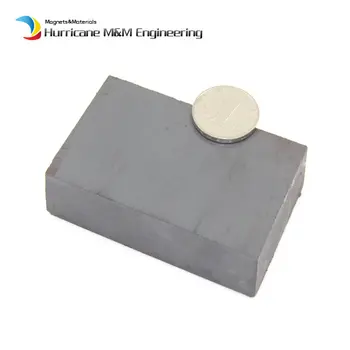 

Ceramic Magnet Block 80x50x15 mm large sized grade C8 Permanent Magnets ferrite Magnets for advertising board home use