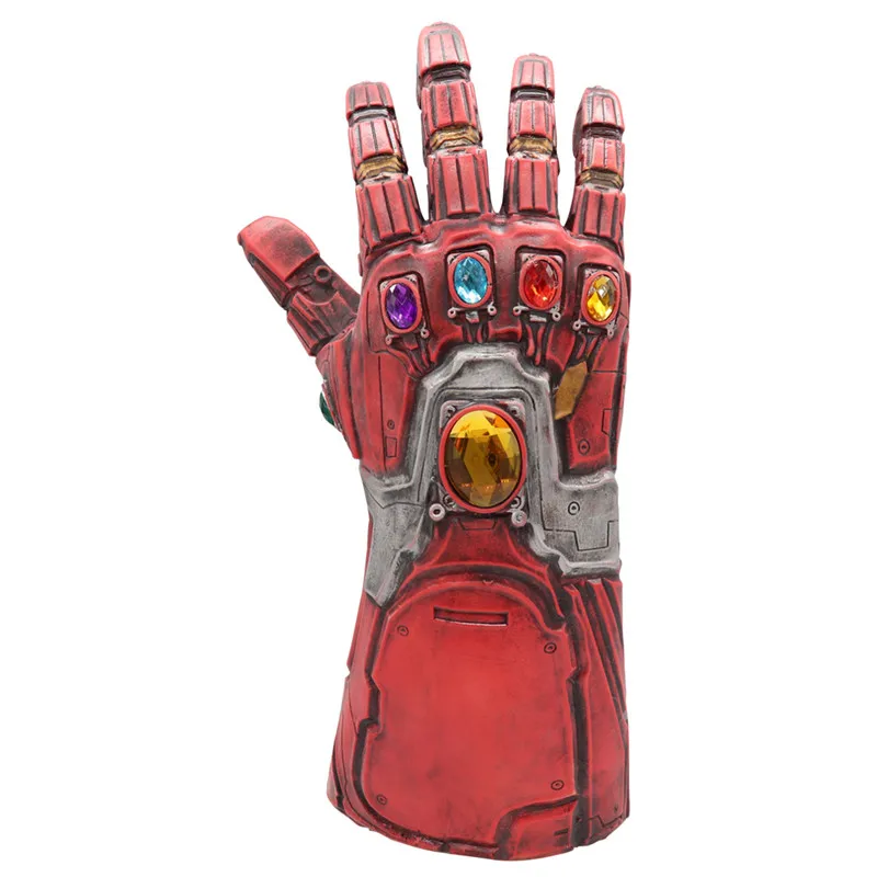 Железный человек Tony Stark Infinity Gauntlet светодиодный светильник супергерой Бесконечность камень косплей перчатки Гибкие пальцы