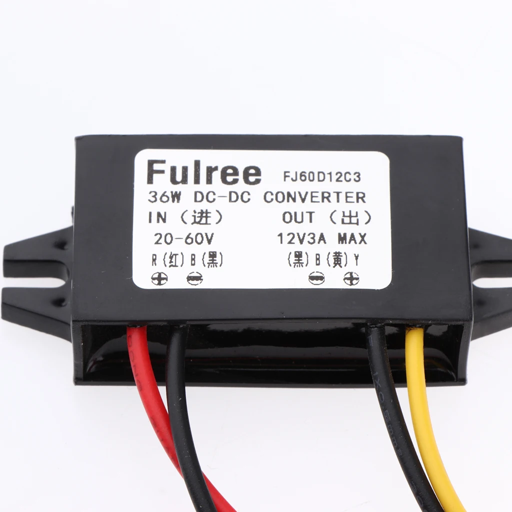DC to DC Converter Buck Module 20-60V to 12V 3A 36W Step Down Voltage Regulator