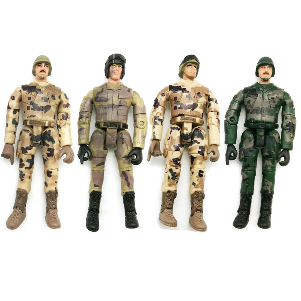 4 шт. детские игрушки имитирующая модель куклы WPL военный подарок мульти-шарнир подвижное Украшение Фигурка солдат коллекция хобби