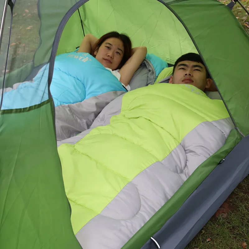 Hewolf Outdoor mountaineering sleeping bag envelope four seasons adult camping sleeping bag cotton lunch camping sleeping bag Hewolf Outdoor mountaineering sleeping bag envelope four seasons adult camping sleeping bag cotton lunch camping sleeping bag