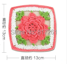 

2015 new arrival ZAKKA luxury cotton crochet 3D flower for clothes decor patches with flowers applique scrapbook iron on patches