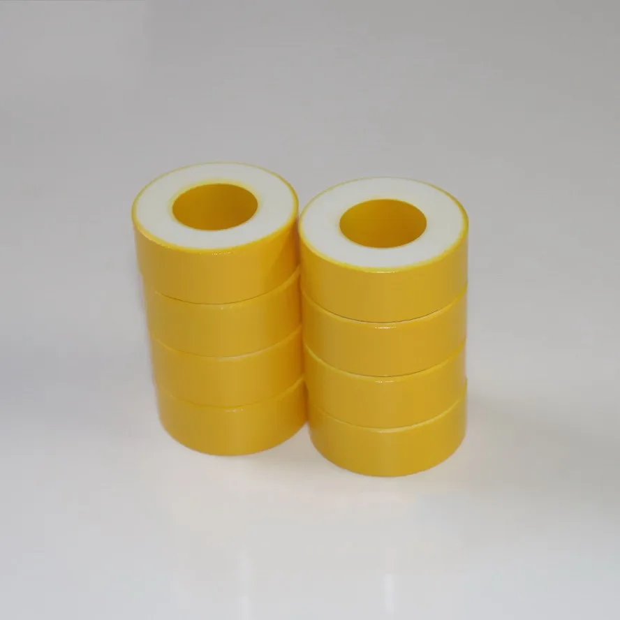 

NEW 2PCS T200-26 large magnetic ring, yellow and white iron powder core, yellow and white ring