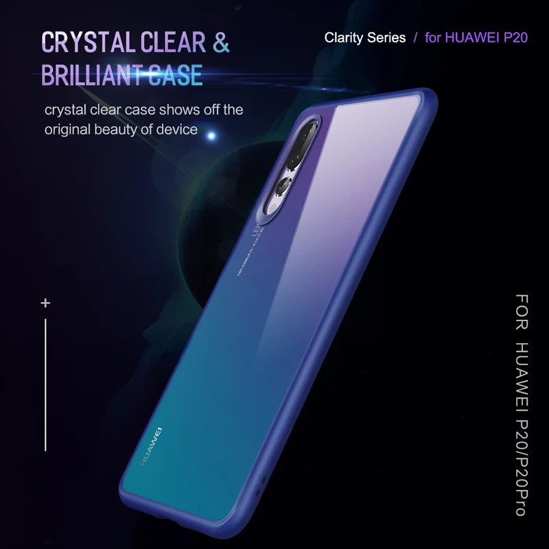 Рок для huawei p 30 P20/P20 Pro case crystal Clear телефон мягкая защита + гибридный жесткий чехол 20