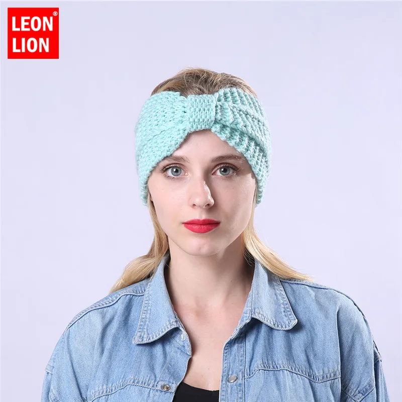 

New Bow-knot Twisted Knit Knitted Hat Ponytail Beanie Winter Hat Women Thickening Braided Hair Band Warm Beanies Twisted Knot