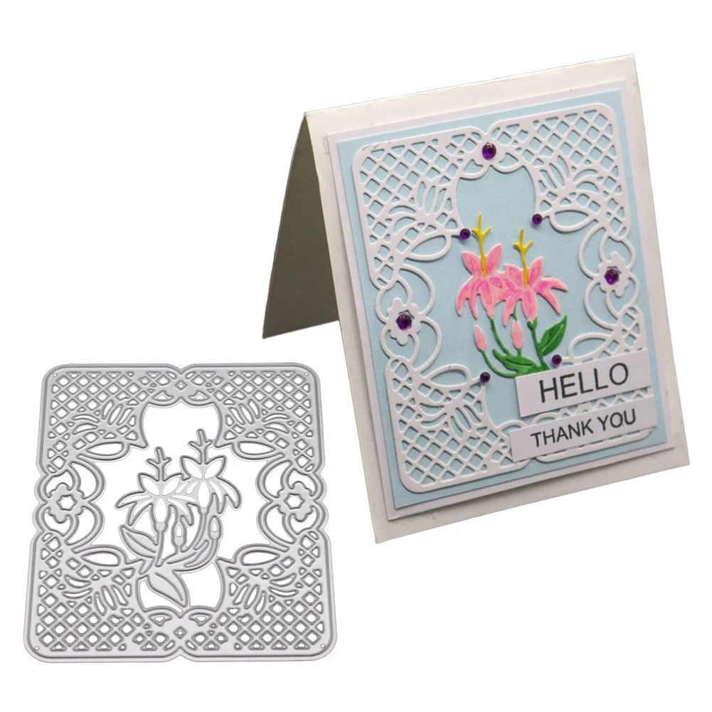 

lace Background Metal Cutting Dies Stencils for DIY Scrapbooking Stamp/photo album Decorative Embossing DIY Paper Cards new