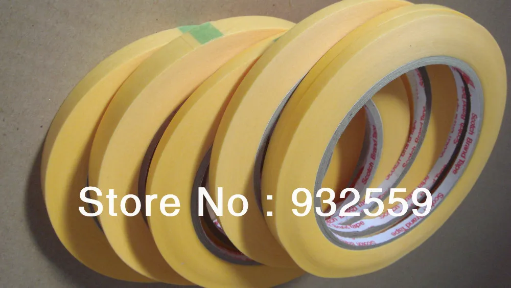 

100% original Guaranteed free shipping 3M 244 , a right tape for paint masking ,12mmX50M/roll, 5rolls/pack