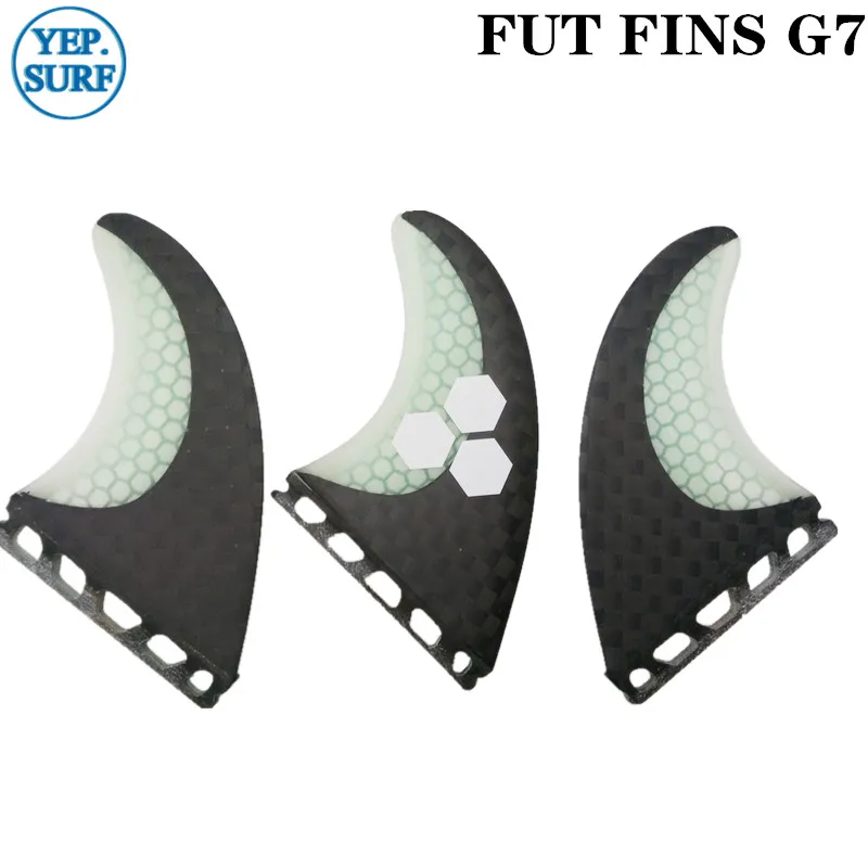 

Surfboard Fins Future G7 Fin Honeycomb Surfboard Fin Black and White color with logo surfing fin