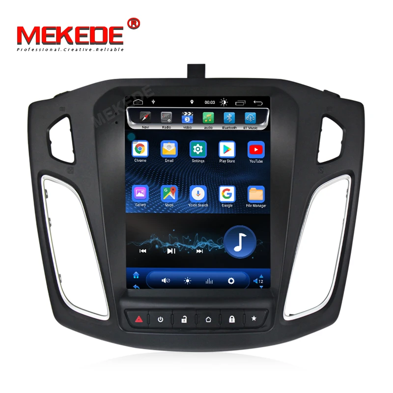 Cheap MEKEDE 10.1 inch DSP Android 9.0 Touchscreen Car Radio ForFord Focus  2011 2012 2013 2014 2015 2Din Head Unit Multimedia Player 1