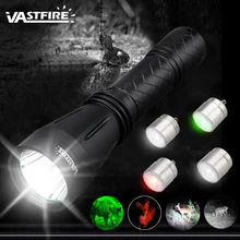VA-160 Modular Hunting Flashlight 1 Mode 400 Yard 3 Light color (Green/Red/White)+IR850 Tactical flashlight for 18650 VA-160 Modular Hunting Flashlight 1 Mode 400 Yard 3 Light color (Green/Red/White)+IR850 Tactical flashlight for 18650