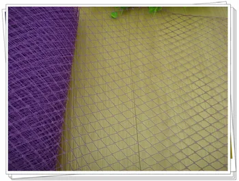 

45cm purple color or mix color birdcage veil great for bridal and wedding veils party hair accessories 10 yards/lot