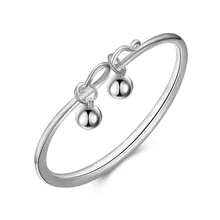 2016 New 100% Real 925 Sterling Silver Bangle,925 Silver Fashion Jewelry Bangle For Girls/Women SVB073