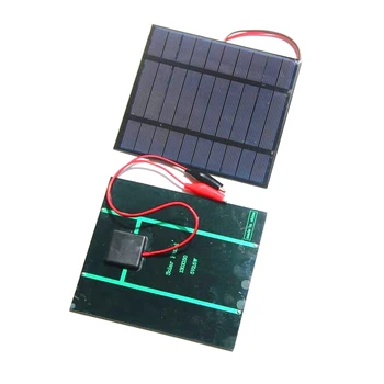 

BUHESHUI 2.5W 5V Solar Cell Epoxy Polycrystalline Solar Panel+Clip For Charging 3.7V Battery Education 150*130MM Free Shipping