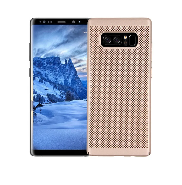 100 шт./лот сетчатый теплоотвод ПК лучший чехол для samsung galaxy S7 S7 край S8 S8 плюс S9 S9 плюс S10 lite плюс корпус