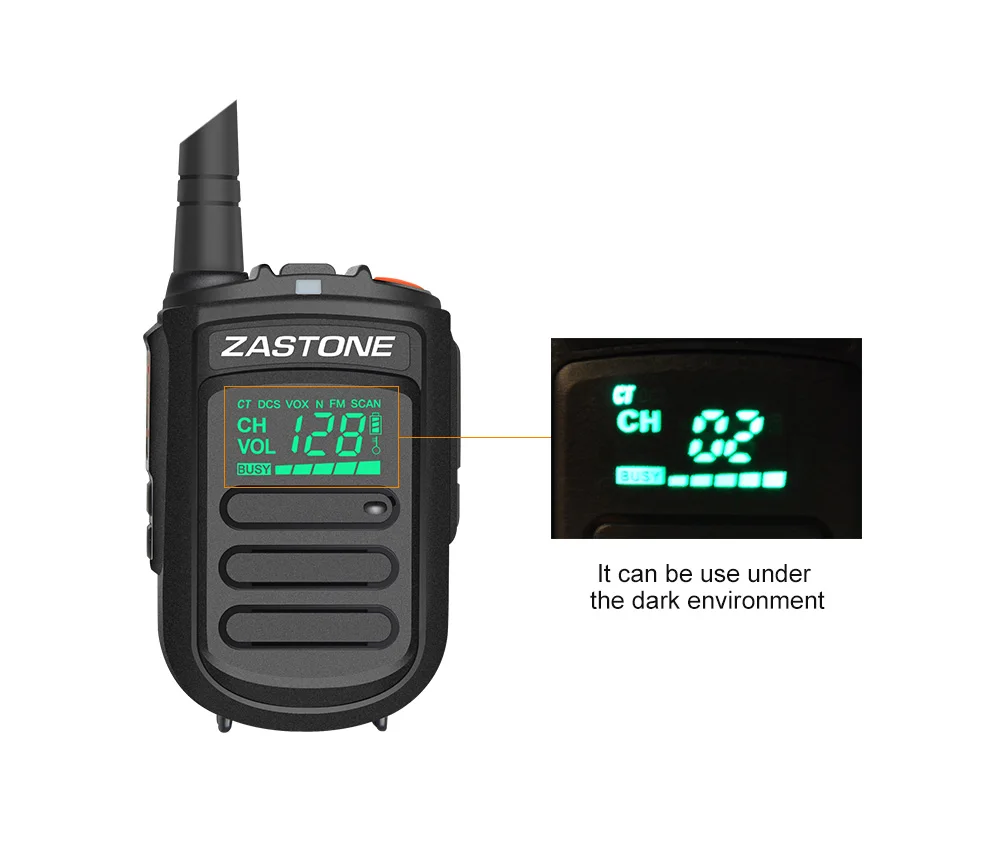 2 шт) Zastone mini9 128 каналов uhf мини тела walkie talkie двухстороннее радио 5 Вт 400-470 МГц портативный Радиоприемник