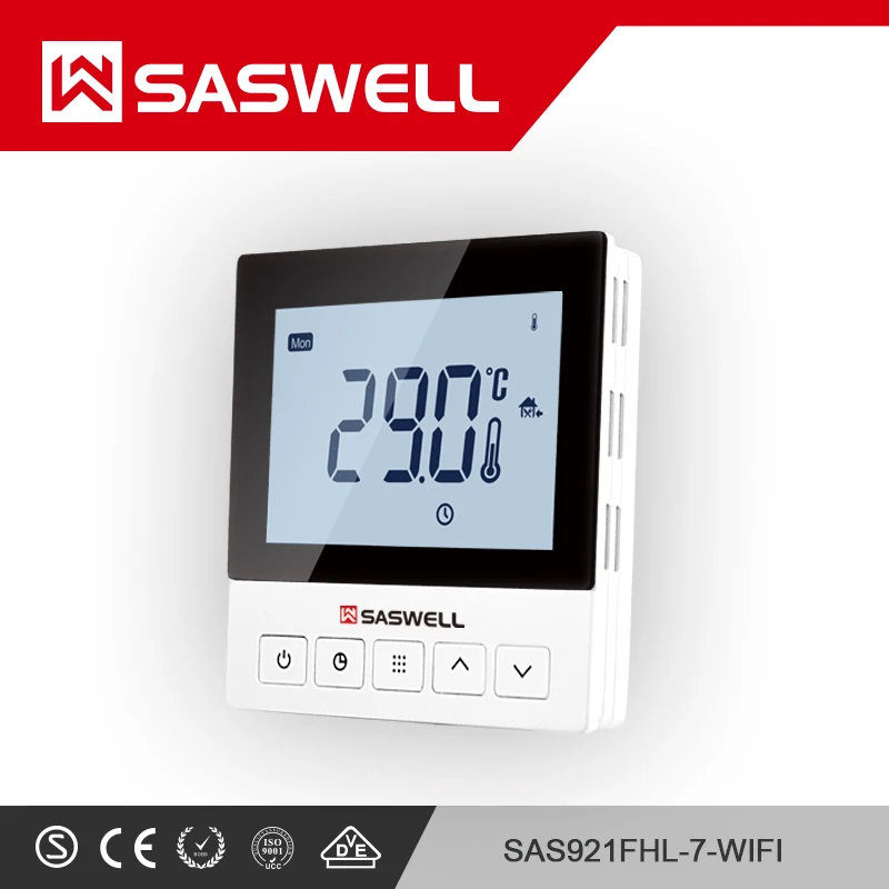 SASWELL WIFI Thermostat underfloor heating system temperature controller digital room Intelligent Thermoregulator