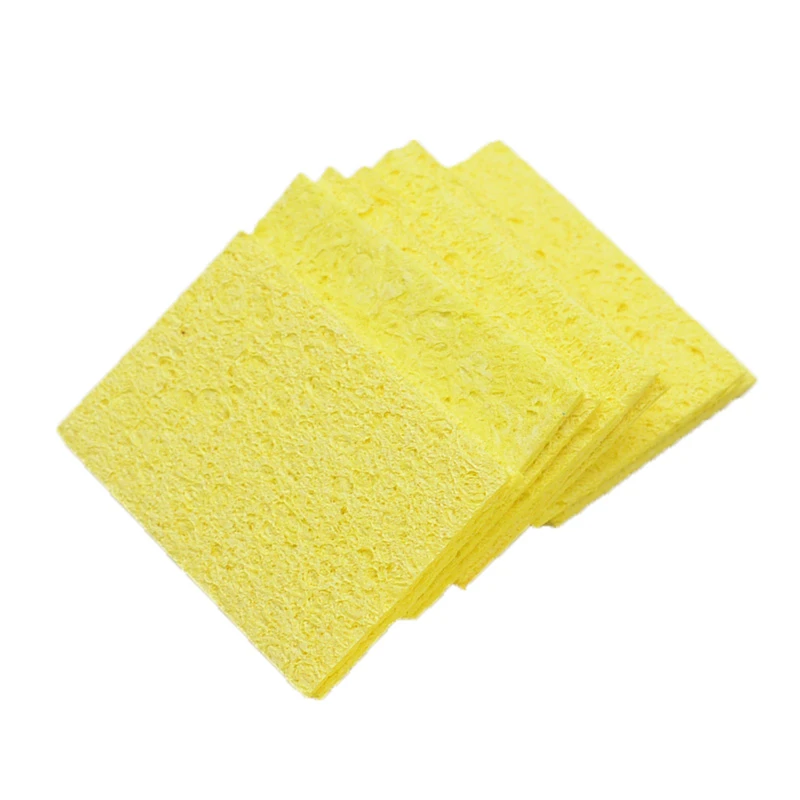 5Pcs/10Pcs Yellow Cleaning Sponge Cleaner for Enduring Electric Welding Soldering Iron best soldering iron