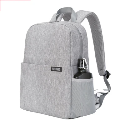 CADeN dslr камера сумка Водонепроницаемый рюкзак наплечный ноутбук Цифровая камера объектив фотография багажные сумки чехол для Canon Nikon sony - Цвет: Светло-серый