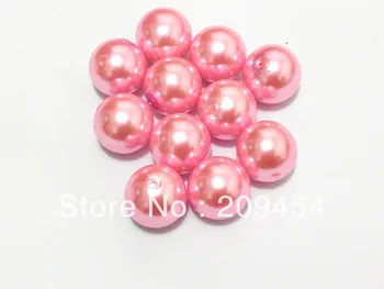 

20mm 100pcs/lot New Pink Chunky Round Imitation Pearl Acrylic Beads For Kids Jewelry Making